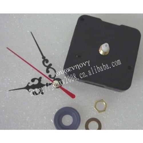 Fedex 100 sets Black Quartz Clock Movement Mechanism DIY Repair Parts Kit + Hollow pointer
