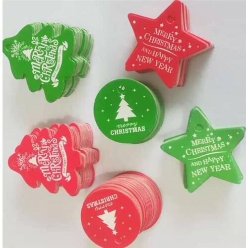 100 Pcs Pendant Cardboard Elevator Clothing Tag Accessories Wedding Party Decoration DIY Craft Message Card Christmas Ornaments