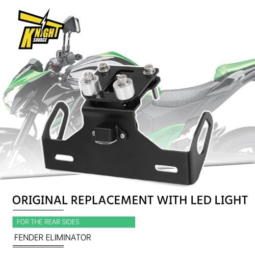 Fender Eliminator For KAWASAKI Z 800 Z800 2013-2016 Motorcylce Rear Tail Tidy Kit License Plate Holder Bracket With LED Light