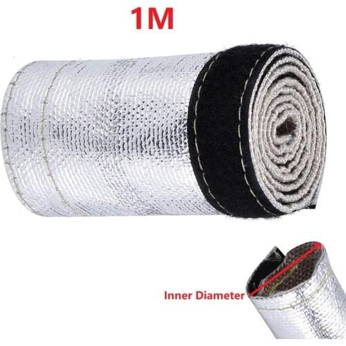 1M Inner Diameter 10/20/30/40MM Metallic Heat Shield Thermal Fire Sleeve Insulated Wire Hose Wrap Loom Tube Protect Cover