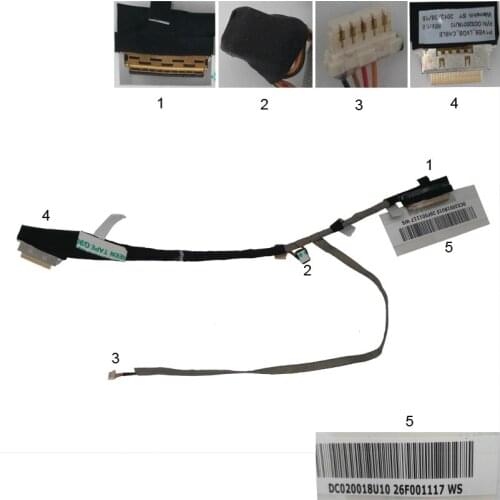 New LCD LED Video Flex Cable for ACER Aspire One 722 PN:532H DC020018U10 Notebook LCD LVDS CABLE