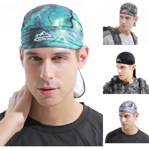 Bicycle Cycling Headbands Sports Cycling Cap for Men Head Bandana Quickly-drying Bike Cap Mens Summer Running Pirate Headscarf
