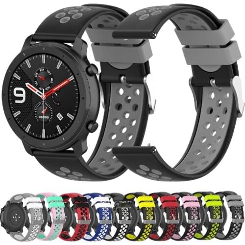 New Breathable sports Silicone Wrist Strap for HUAWEI WATCH GT 2 46mm 42mm Band Bracelet Watchband for HONOR Magic 20mm 22mm
