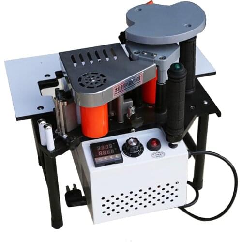 Manual Edge Banding Machine Double Side Gluing Portable Edge Bander Woodworking Edge Banding Machine 220V 1200W