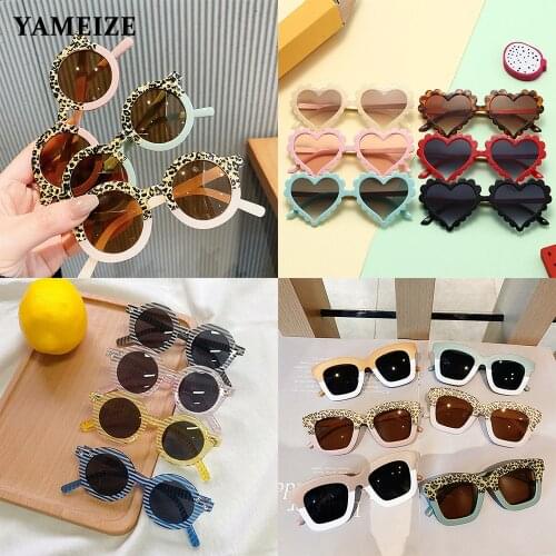 YAMEIZE Retro Round Baby Sunglasses Kids Sunglasses Girls Boys Childrens Sunglasses Baby Zonnebril Eyeglasses Cute Shades UV400