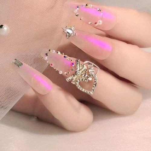 Butterfly Zircon Nail Decoration Bow Jewelry Crystal Pearl Pendant Manicure High Quality Rhinestone Accessories