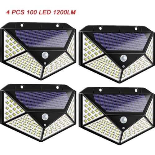 1-4pcs Solar Light Outdoor Solar Lamp PIR Motion Sensor Wall Lights Waterproof garden yard street wall Solar Powered Sunlight