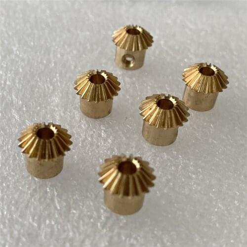 0.5M 18 Teeth Bevel gear 3mm HOLE copper 18T Gear M3 jackscrew