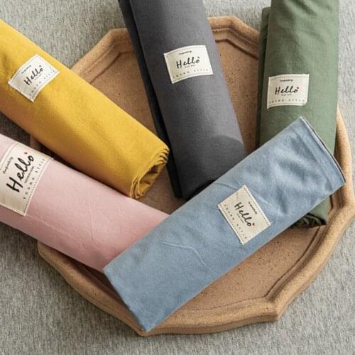100% water washed cotton pillowcase Solid Color Pillow Cover healthy for Couple High-end pillow case 2pcs 48x74cm