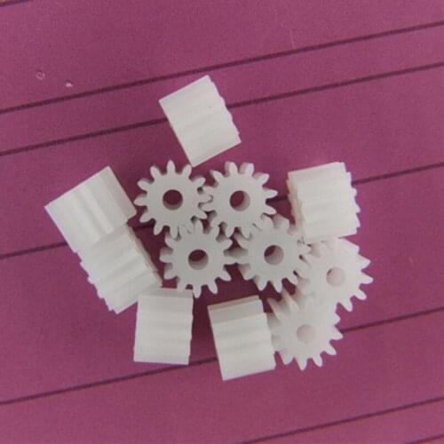10X Spindle straight gear,102A 0.5 modulus 0.5M 10T 2MM hole diameter,DIY car model motor gear accessories