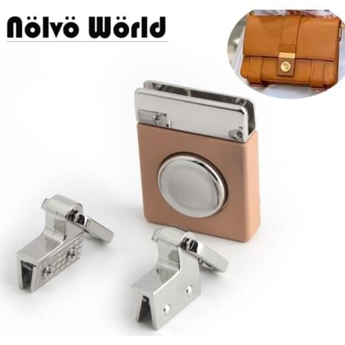 5-10 sets 40*52mm Press Lock DIY Handbag Bag Purse Luggage Hardware Closure Bag Parts Accessories