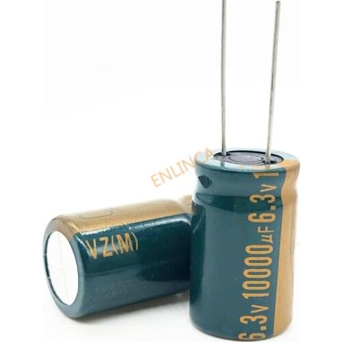 5pcs/lot 6.3V 10000UF 16*25 high frequency low impedance aluminum electrolytic capacitor 10000uf 6.3v 20