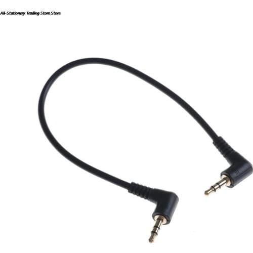 90 Degree Right Angled 3.5mm Jack Male To Male Stereo Audio AUX Cable For Car AUX