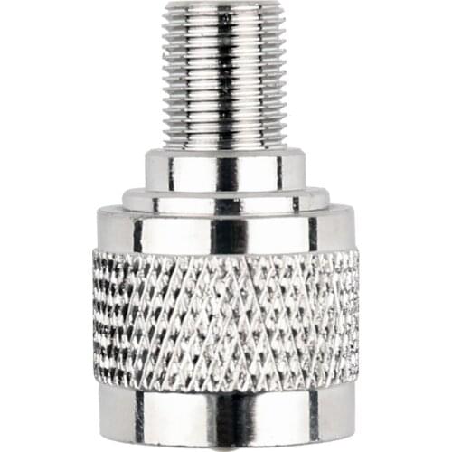 Artudatech 1Pc Adapter UHF PL259 Male Plug To F TV Female Jack RF Connector Straight M/F