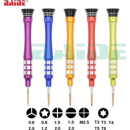BAIDE Precision Metal Screwdriver Disassemble Teardown Opening Repair Tools for Smartphone Toy Computer Electronic Product 0.6Y