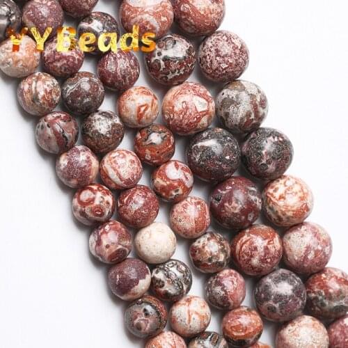 Natural Red Leopard Jaspers Beads 4-12mm Red Minerals Stone Round Loose Charm Beads For Jewelry Making Women Bracelets Ear Studs