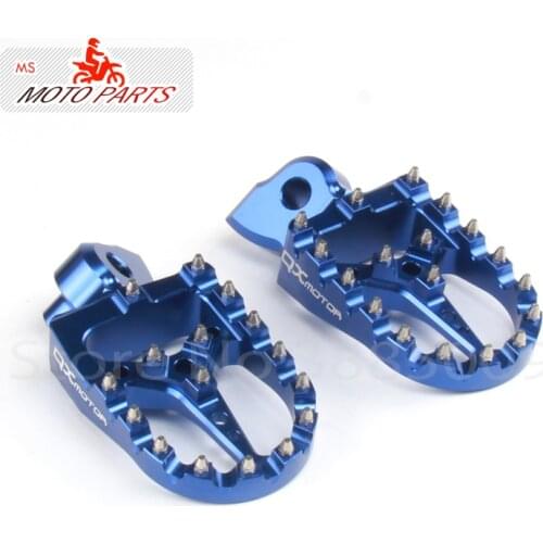 CNC Billet MX Foot Pegs Rests Pedals Footpegs For yz 125 250 yz125 yz85 yz450f wr450f wr250f dirt bike motorcycle parts