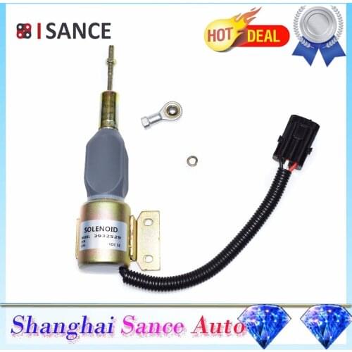 ISANCE Engine Fuel Shut Off Stop Solenoid Valve 12V For SA-4755-12 3932529 3930658 J932529 87420952