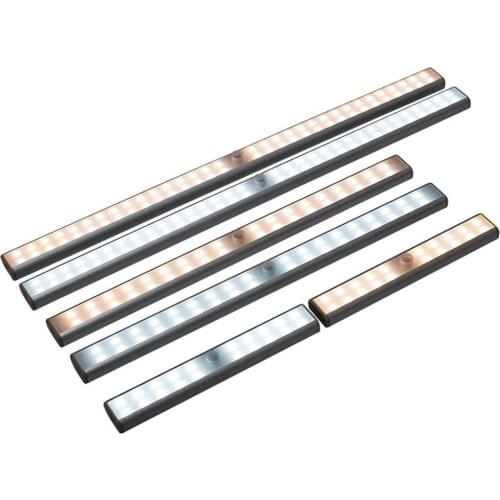 20/36/64 Leds Dual-row Smart Rechargeable Human Body Induction Lamp, Bedside Lamp, Magnetic Cabinet Lamp, USB Wardrobe Lamp