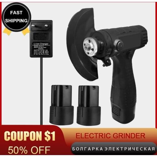 Electric Grinder Grinding Machine Mini Cordless Angle Grinder Grinding Tools Household Handheld Polishing Cut Off Tool
