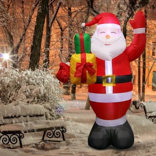 Giant Inflatable Santa Claus Outdoors Christmas Decorations for Home Yard Garden Decoration Merry Christmas Welcome Arches