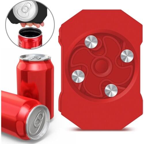 Go Swing Can Opener Hand Held-Safety Easy Manual Topless Can Opener Edge-Steel Top Openers Kitchen Tool Beer Bar Accessories