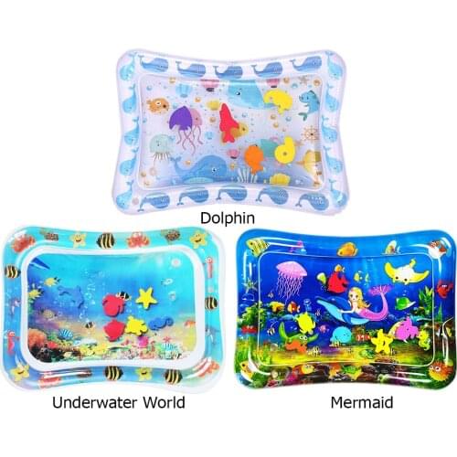 Baby Kids Water Play Mat Inflatable Water Mat Baby Cushion Ice Patted Pad Playmat Summer Play Toys Activity Playmat Toddler Toys