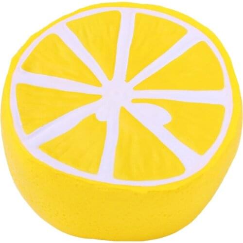 Jumbo Simulation Fruit Half Lemon Squishy Slow Rising Scented Soft Bread Cake Squeeze Kids Grownups Stress Relief Toy 10*10 CM