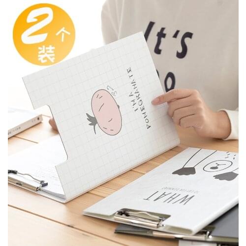 Stationary Supplies A4 Clip Folder Multi-function Books Clipboard With Storage 2 PCS/Lot Office Accessories Writing Paper Pad