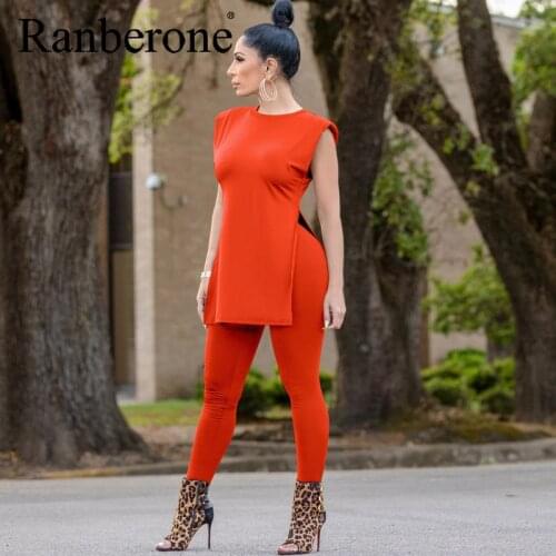 Ranberone 2 Piece Set Women Gym Set Solid Color Summer Short + Joggers Biker Pants Outfit Woman Yoga Set Workout Clothes