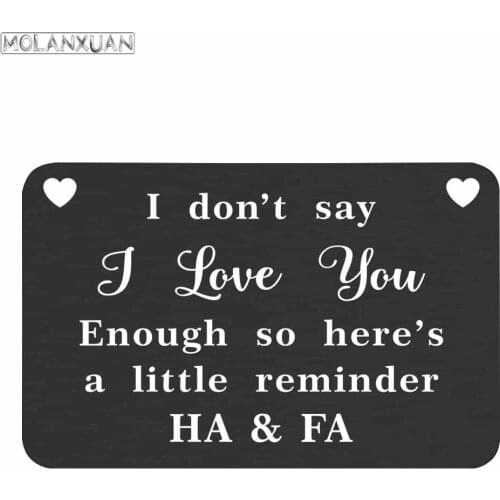 Engraved Name Wallet Insert Card Gifts for Him Men Husband Valentine From Wife Girlfriend Boyfriend Anniversary Birthday Gift