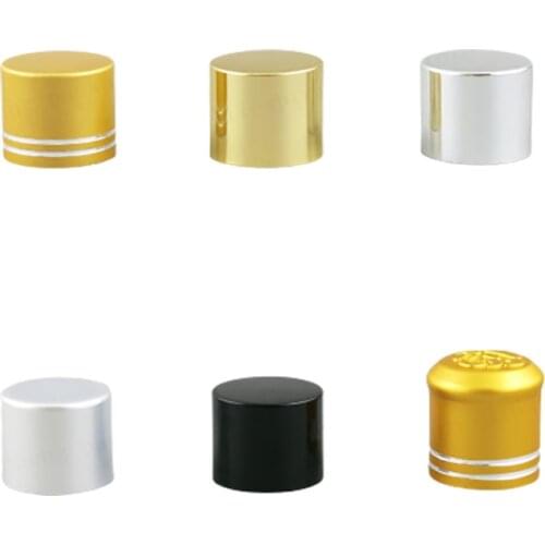 Wholesale 100 x 18mm Bottle Cap,18mm Aluminum cap, Plastic Cap For 5ml\10ml\15ml\20ml\30ml\50ml\100ml Essential Oil Bottle