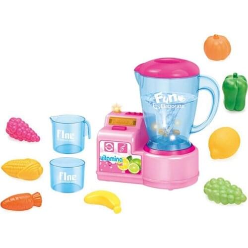 Children Mini Cute Simulation Juicer with Light Music Kids Play House Pretend Play Accessories Toys Birthday Gift