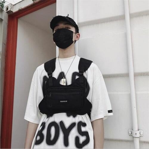 Multifunction Tactical Chest Bag Men Women Harajuku Punk Hip Hop Backpack Unisex Fashion Techwear Vest Bag Mochila