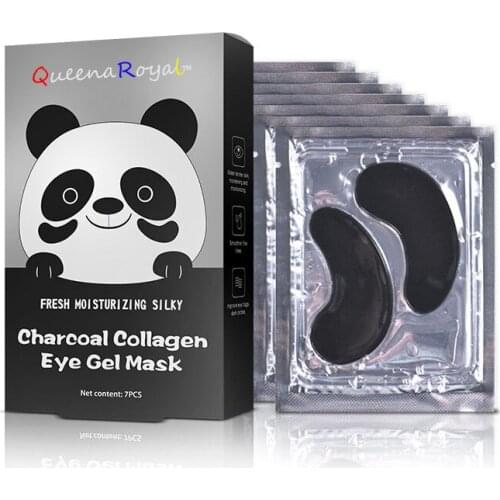 QueenaRoyal Black Panda Eye Mask Fade Under-Eye Puffiness Wrinkle Hydrating Lifting Firming Soothing OEM ODM