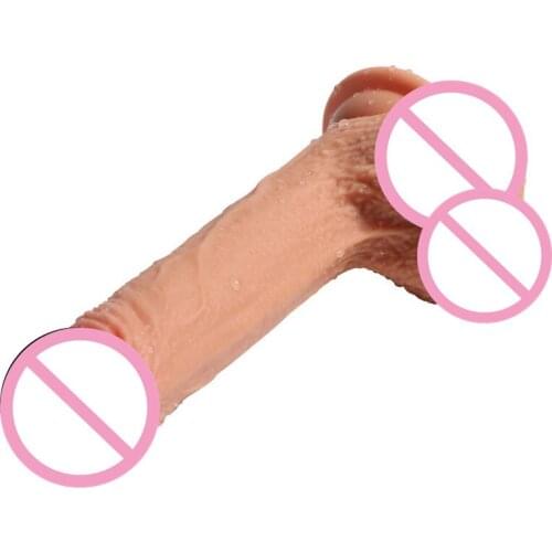 Realistic Penis Dildo Waterproof Simulation Penis Dildo with Strong Suction Cup Vaginal Messager Sex Toys for Women Sex Shop O3