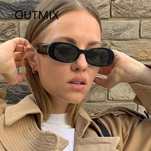 2021 Retro Small Frame Sunglasses Women Fashion Oval Sun Glasses Men Vintage Red Beige Eyewear Ladies Driving UV400 Shade