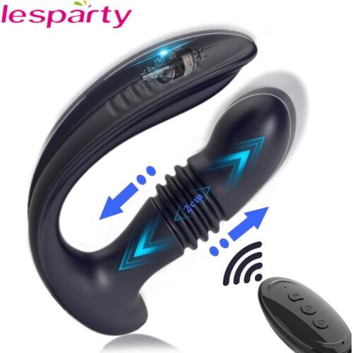 Thrusting Anal Plug Vibrators For Men Prostate Massager Masturbators Women Vagina Stimulator Dildos Big Butt Plug Intimate Toys
