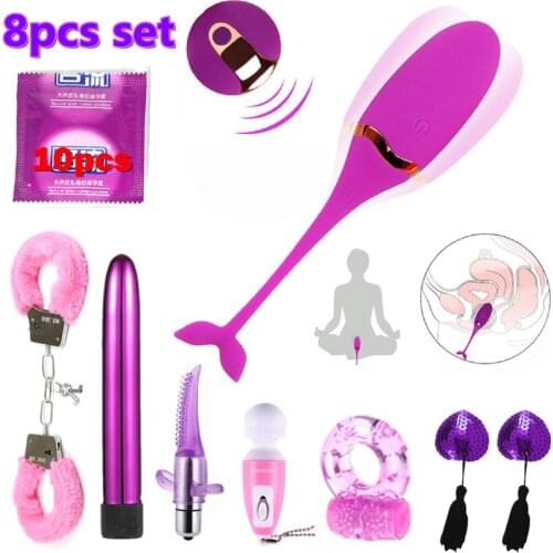 Vibrating Egg Exercise Vaginal Kegel Ball Remote Control Vibrators G Spot Massager Sex Toys for Women Female Masturbation