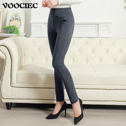Женские зимние брюки VOOCIEC China At AliExpress