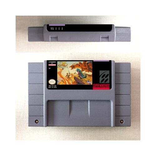 Ys III Wanderers from Ys - RPG Game Card US Version English Language Battery Save