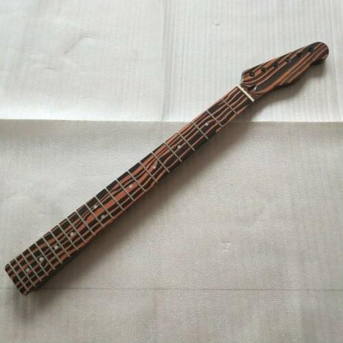 Beautiful 22 frets Zebra wood Electric Guitar Neck parts replace