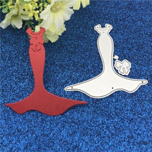 Lady bow formal dress Metal Cutting Dies Stencil for DIY Scrapbooking Photo Album Embossing Paper Cards Decorative Crafts