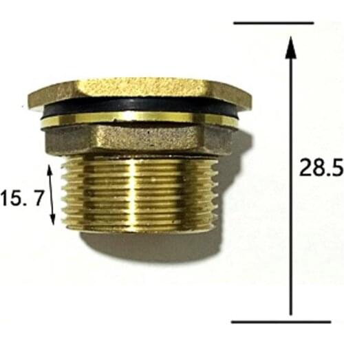 1" BSPP Brass Pipe Swivel Fitting Nut Water Tank Connector