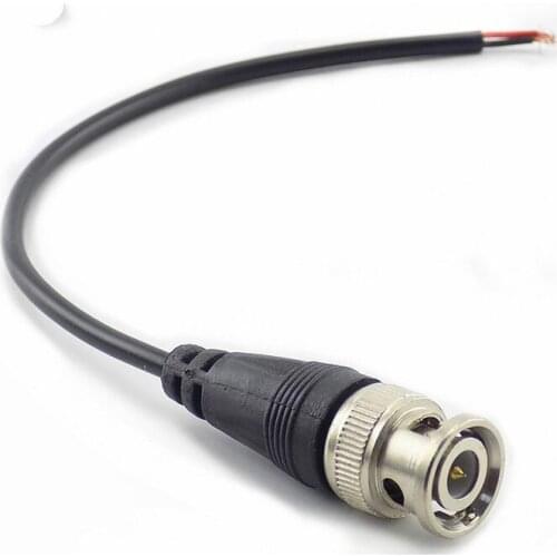 1Pc BNC Male Connector to Female Adapter DC Power Pigtail Cable Line BNC Connectors Wire For CCTV Camera Security System
