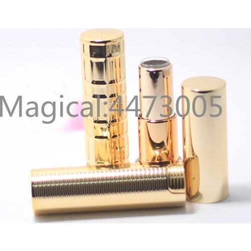 10/20/50pcs 12.1mm 3 Kinds Gols Lipstick Tube Empty Cosmetic Lip Balm Pipe Shell DIY Refillable Package Container New Style Tool