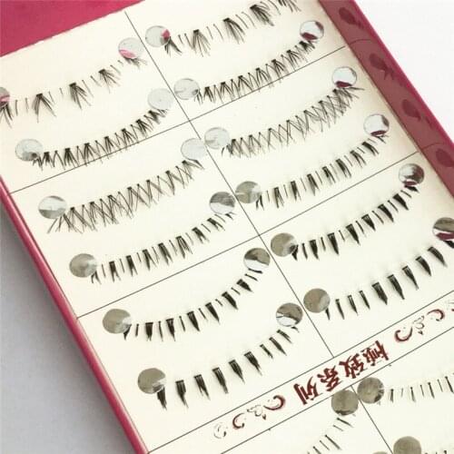 10 Pairs Lower Eyelashes Pack Different Styles Under Eye Lashes Soft Lower Eyelashes Handmade Clear Band Bottom Lashes