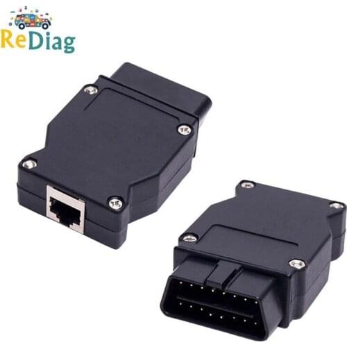 10PCS/Lot For BMW ENET Ethernet to OBD2 16Pin Connector Works For B-MW ESYS Coding F-Series OBD Diagnostic Plug