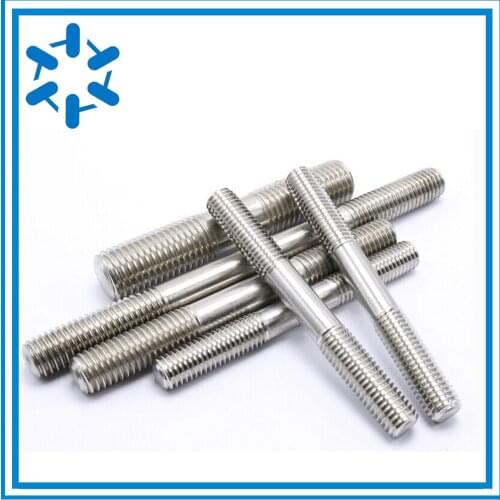 350pcs/lot M8*150 Stainless steel SS316 double end threaded rods bolts