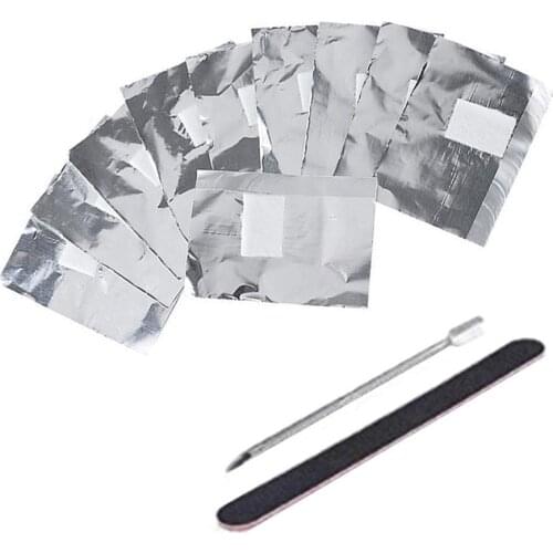 50/100/200Pcs Nail Polish Remover Foils Wraps Soak Off Gel Removal Cotton Pads